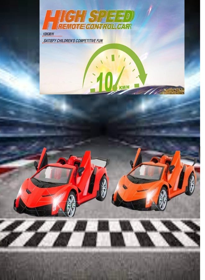VRION® Remote Control Racing car Rechargeable Remote Control car Multi Color - Pack -1 Door openable car (RED) - Image 5